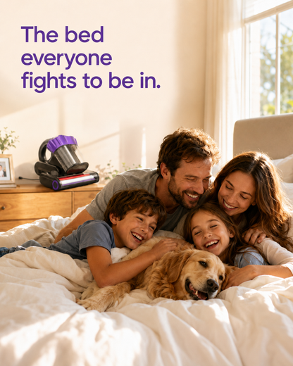 Deep-Clean Mattress Vacuum with Hot Air & HEPA Filter