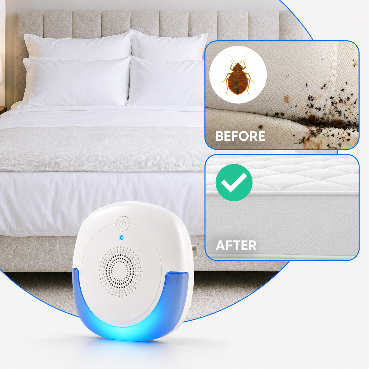 Lunvoro Ultrasonic Pest Repeller — Whole-Home 6-Pack | Plug-In Indoor Defense
