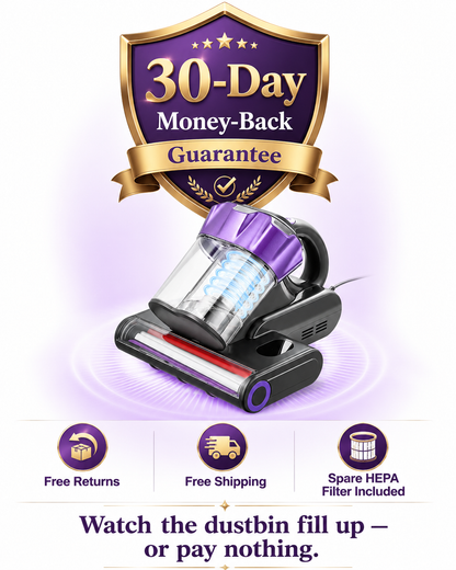 Deep-Clean Mattress Vacuum with Hot Air & HEPA Filter